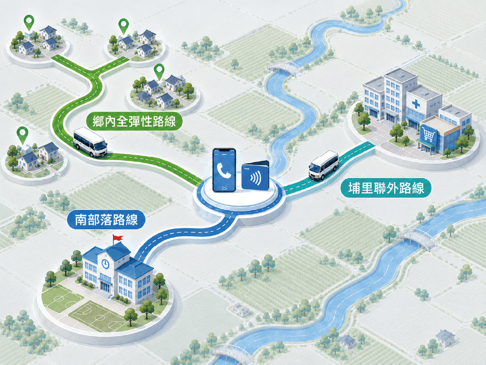 偏鄉共享運輸示範計畫 – 道路路網