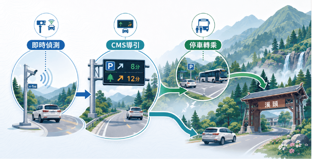 溪頭交通改善 – 道路路網